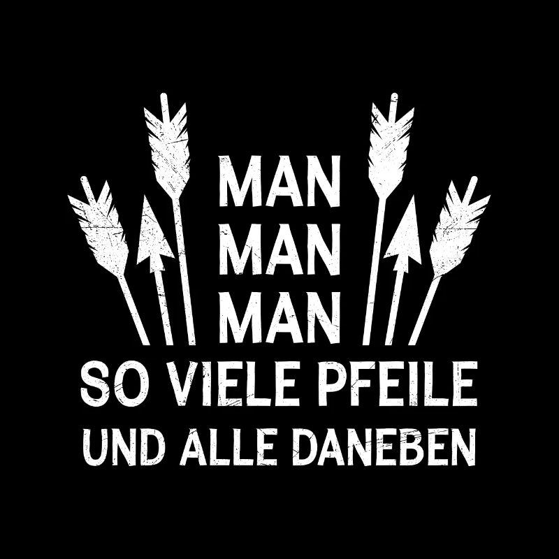 So viele Pfeile und alle daneben Bogenschießen