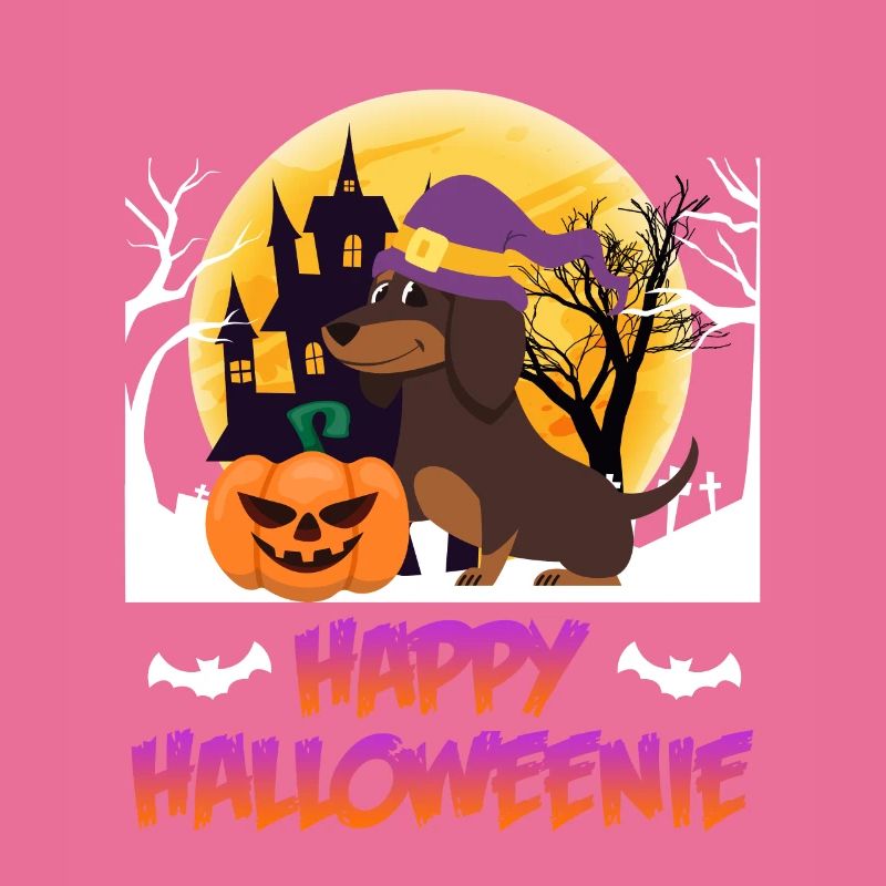 Joyeux chien teckel Halloween