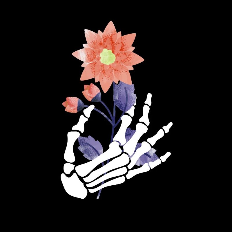 Blumen Deko Skelett Halloween