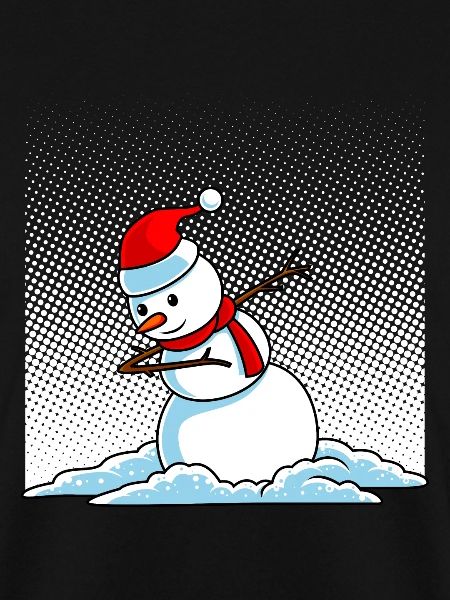Dabbing Snowman