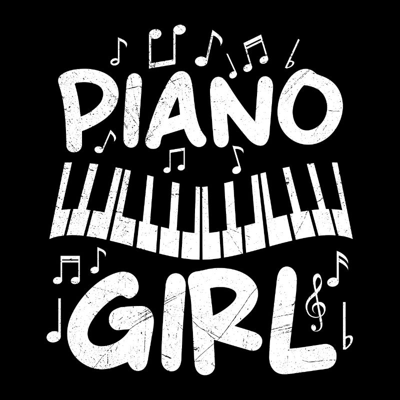 Klassik Noten Ich bin ein Piano Mädchen Klavier