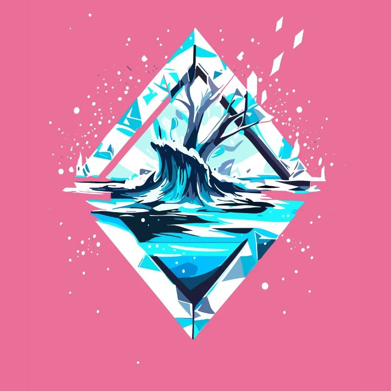 Snow Ice Crystal Winter Landscape