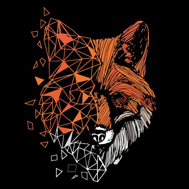 Fox polygon illustration