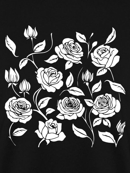 black roses pattern