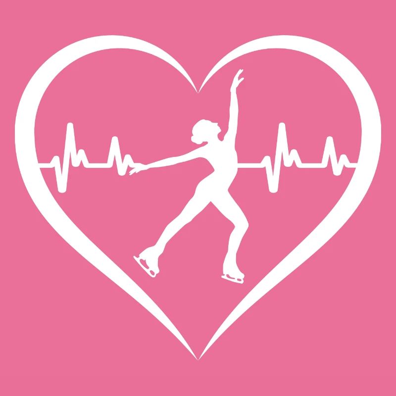 Eiskunstläuferin Eisläuferin Eislauf Herzschlag