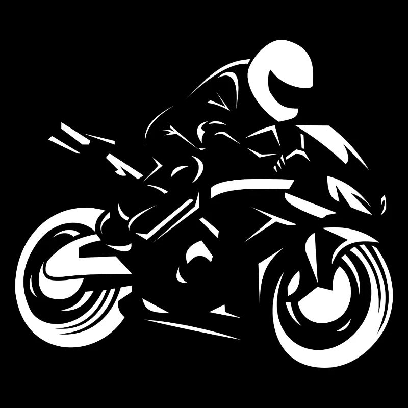 Moto de pilote super athlète