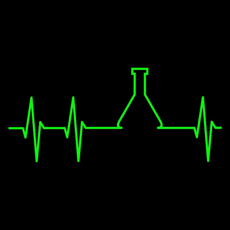 EKG und Erlenmeyerkolben