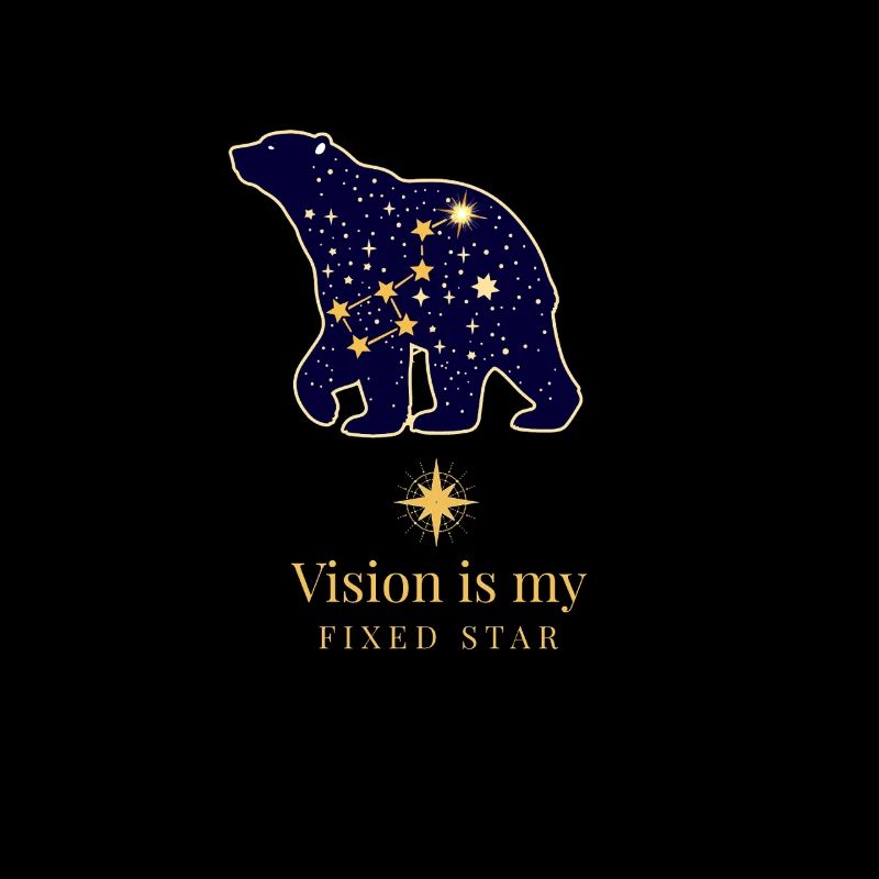 Constellation de l’ours avec devise Lodestar