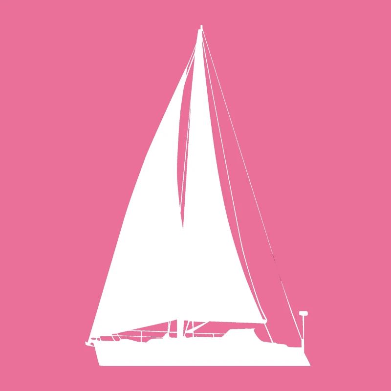 weißes Segelboot