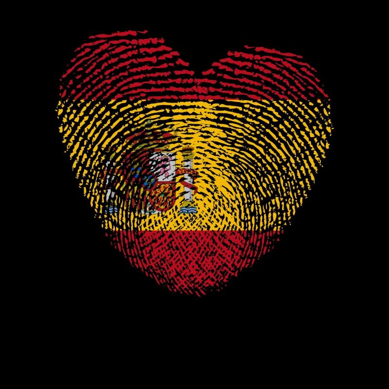 Spanien Flagge Fingerabdruck