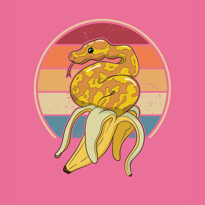 Retro Snake Scale Creepers Python Banana