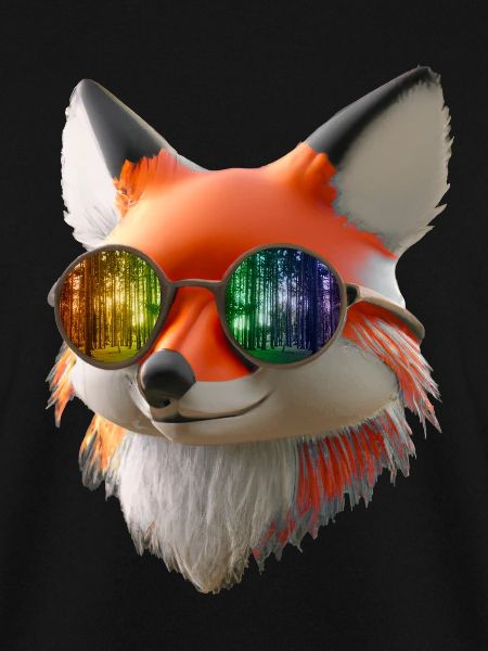 Fuchs Kopf mit Sonnenbrille