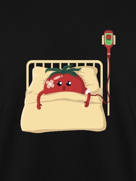 Tomate im Krankenhaus