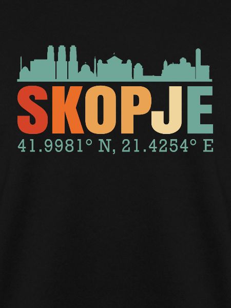 Skopje Mazedonien Skyline