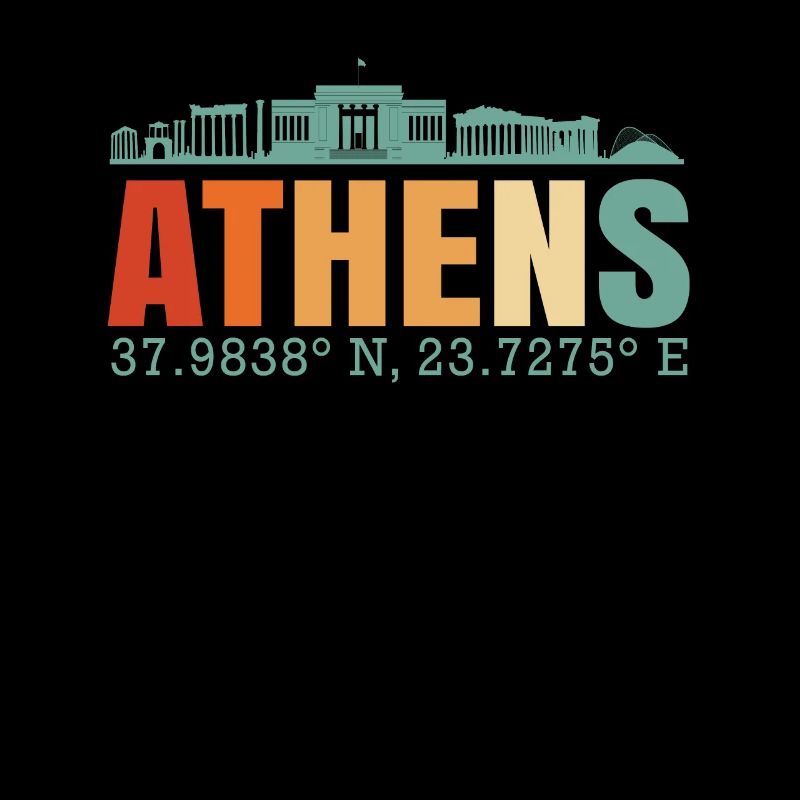 Athens Greece Skyline