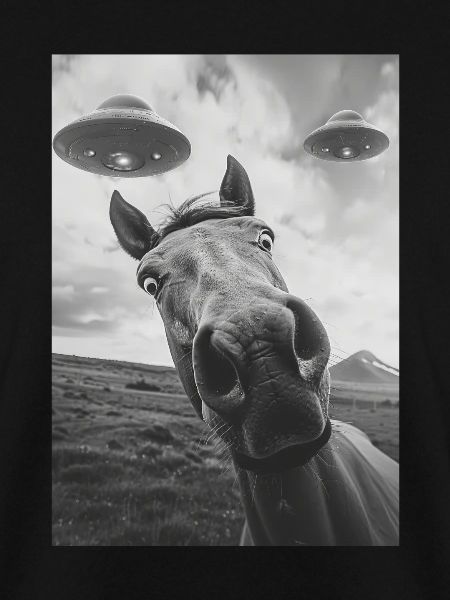 Ufo Selfie Pferd
