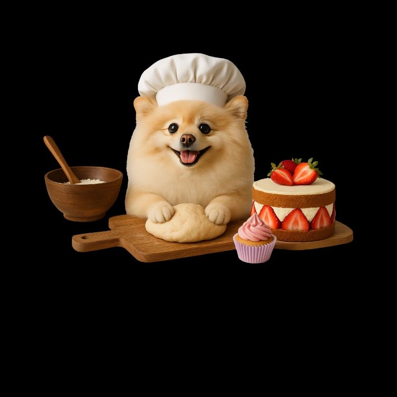 Biscuits au gâteau de cuisson de Poméranie