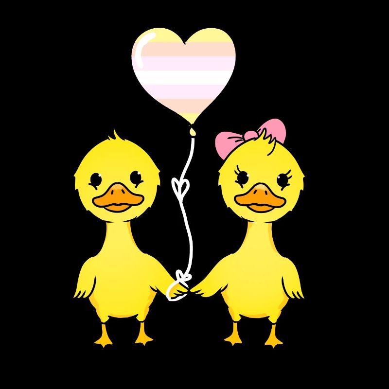Duck Couple Pangender Pride