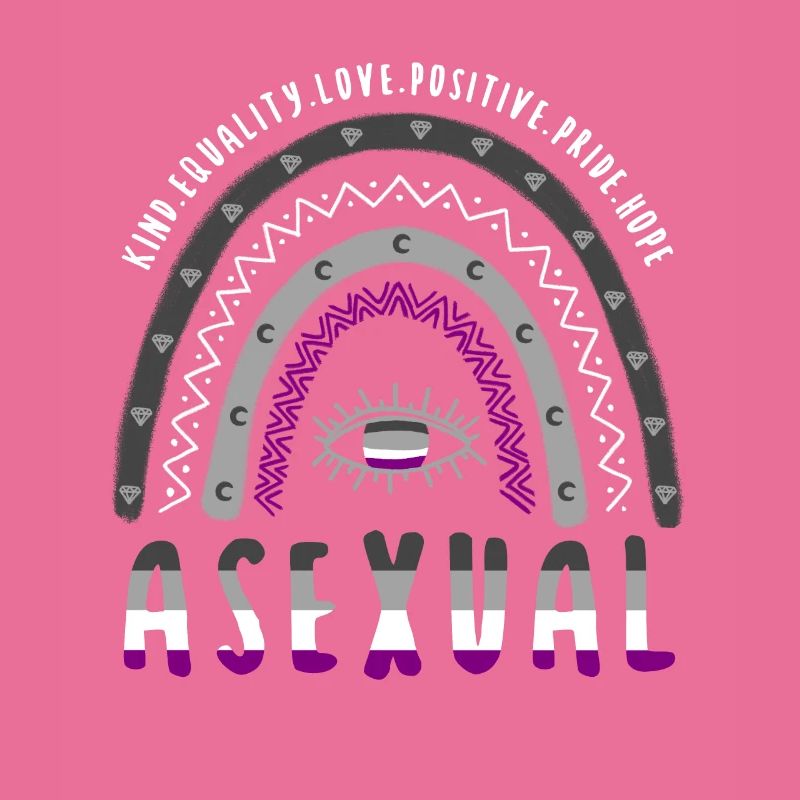 Boho Rainbow Asexuel