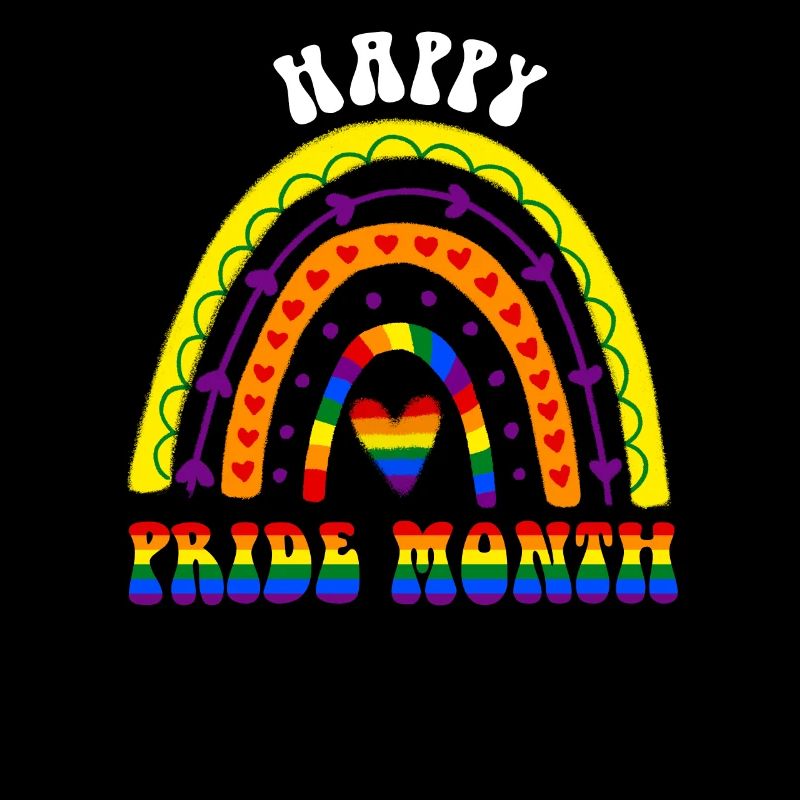Joyeux mois de la fierté LGBT Pride Boho Rainbow