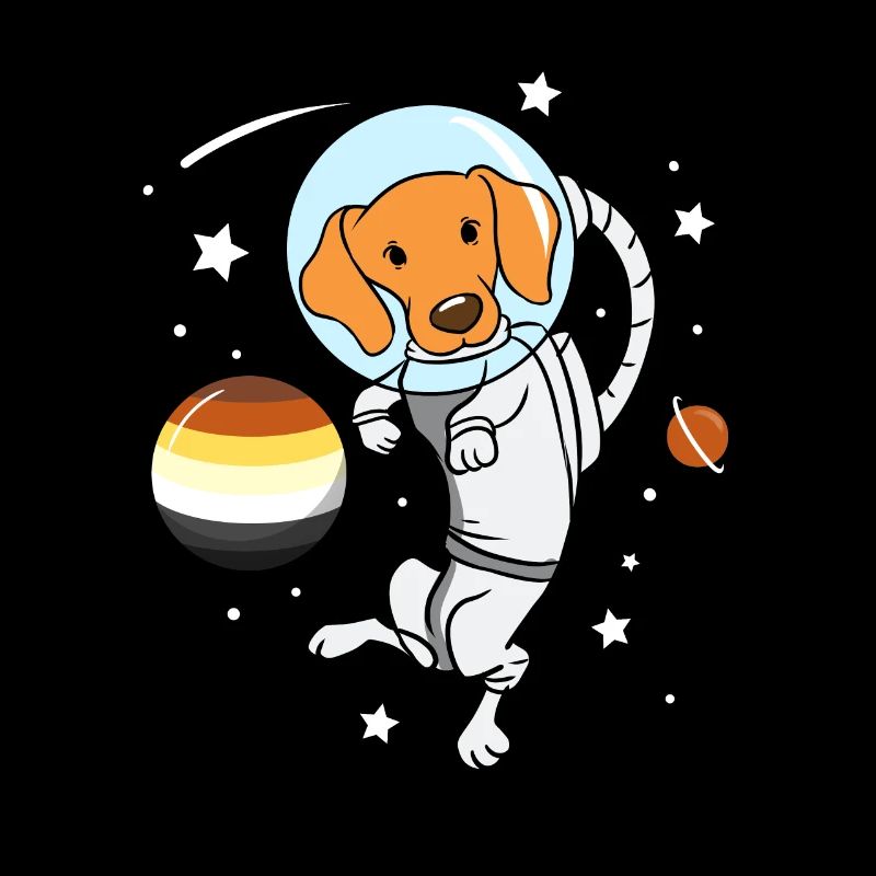 Chien Astronaute Gay Bear Pride