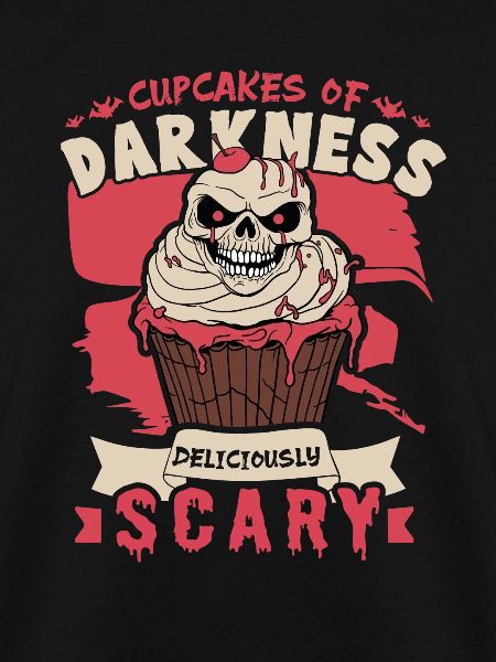Erschreckendes Halloween-horror-cupcake-monster
