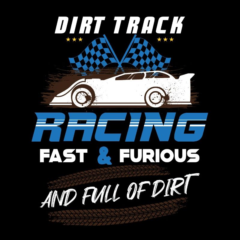 Dirt Track Racing Course rapide et sale Course de fans de course