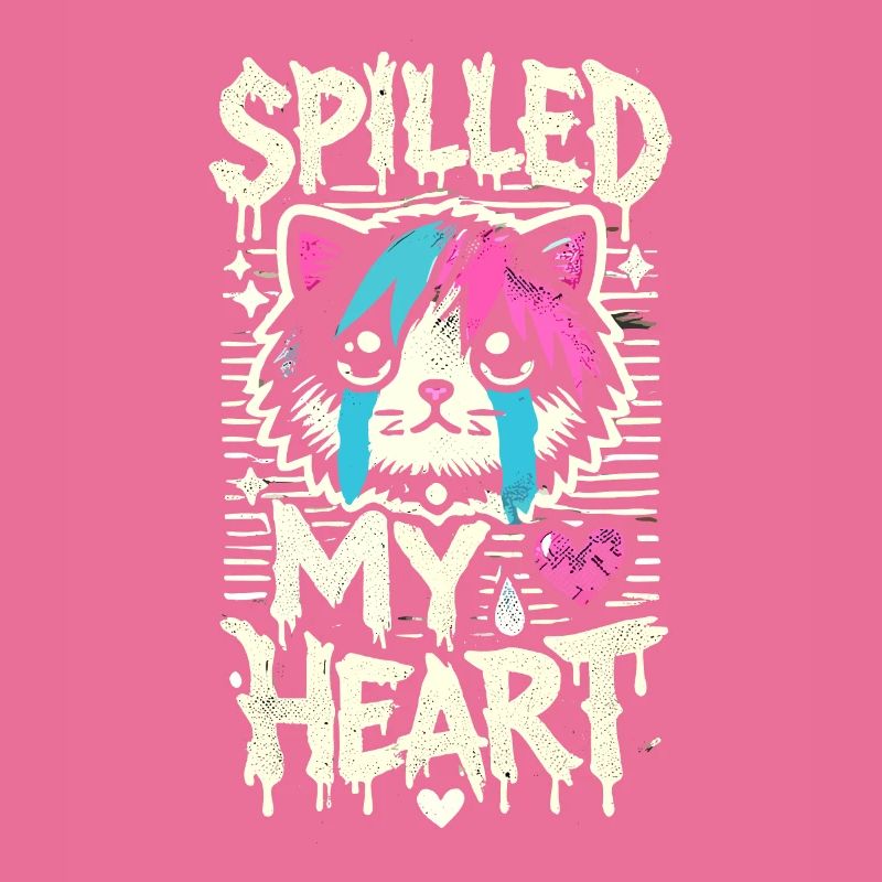Emo Cat Design for Gothic Cat Lovers and