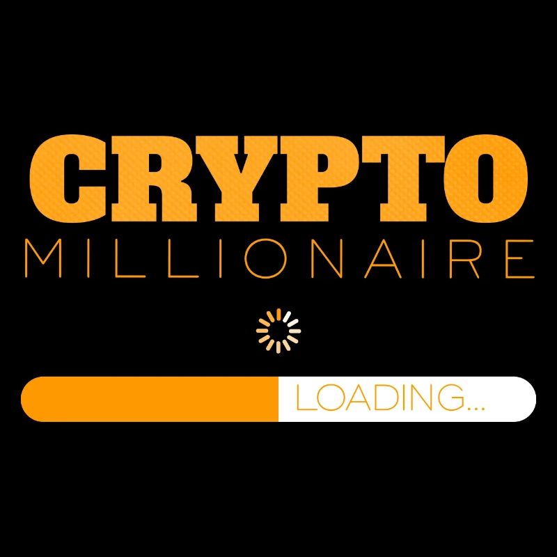 Crypto Millionaire Loading Kryptowährung Design