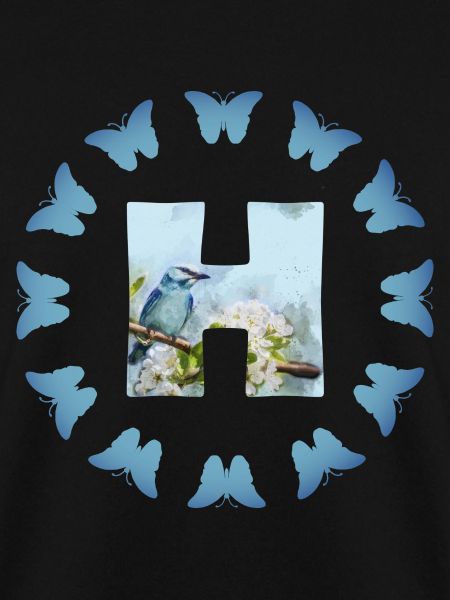 blüten blauer vogel h