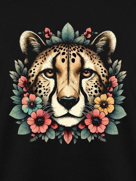 Cheetah Gepard Blumen