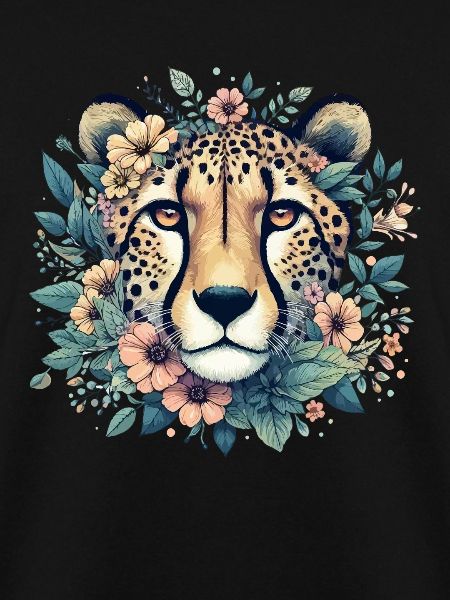 Cheetah Gepard Blumen