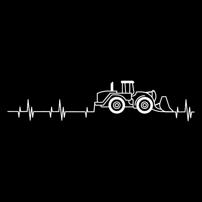 Radlader mit Herzschlag kombiniert.