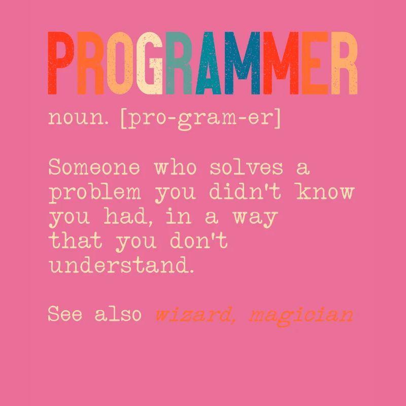 Lustige Programmierer Definition Software-Entwickler