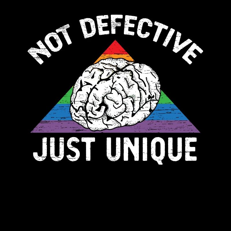 Not Defective Just Unique Neurodiversity ADHD ASD