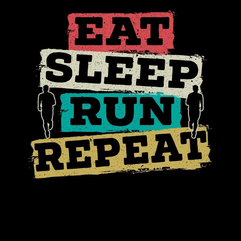 Eat Sleep Run Repeat Marathon Runner Running