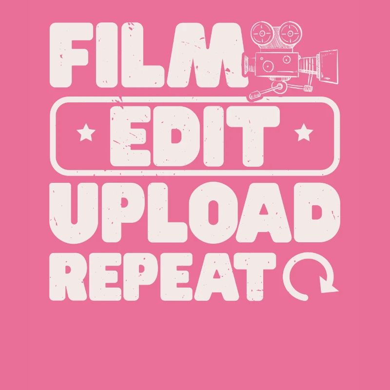 Filmbearbeitung Upload Repeat Content Creator Vlogger