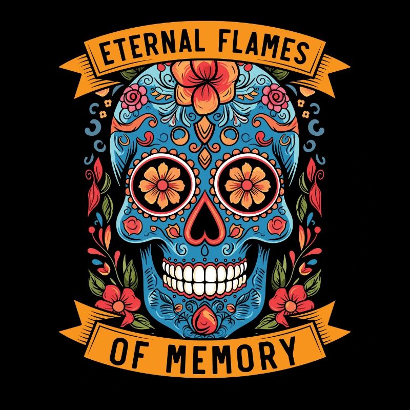 Dia De Los Muertos Sugar Skull Vacances mexicaines