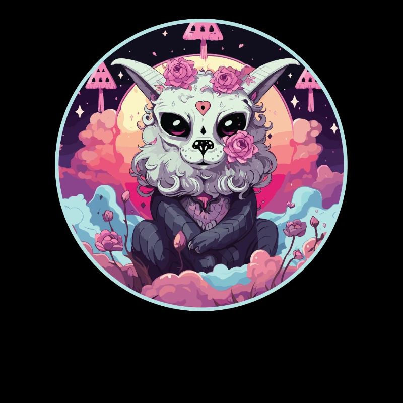 Pastel Goth Lover Emo Soft Grunge Llama Esthétique