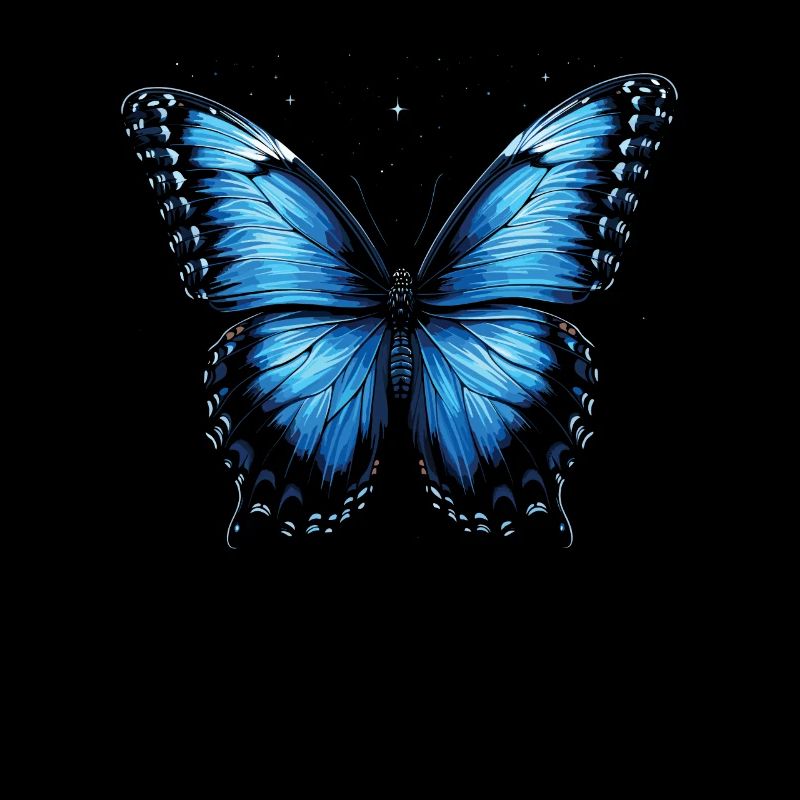 Papillon amoureux insecte insecte bleu Morpho papillon