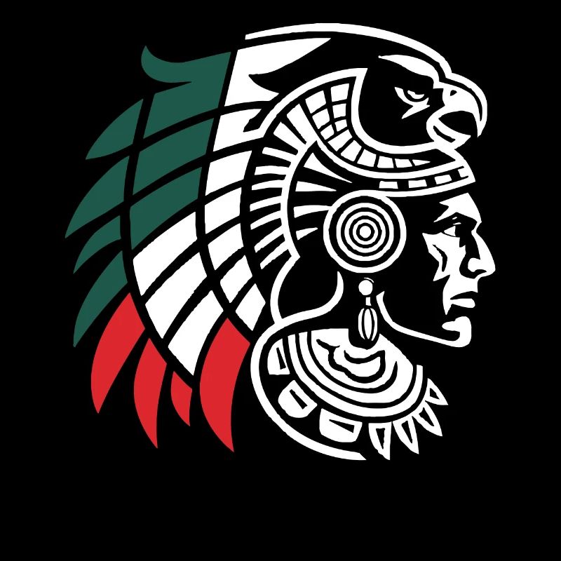 Guerrier aztèque Jaguar aztèque mexicain indigène