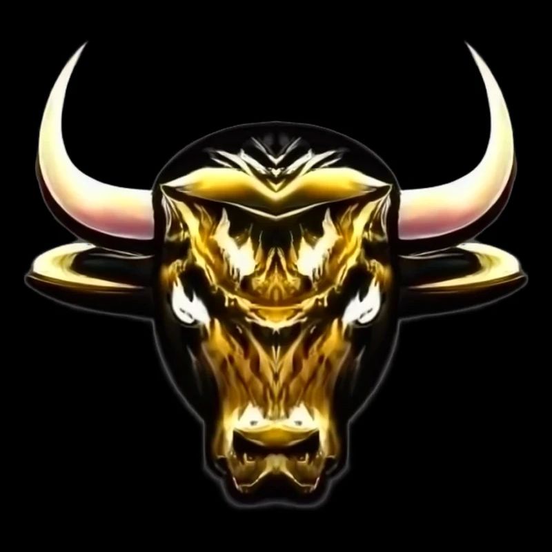 STILISIERTER GOLDENER STIER