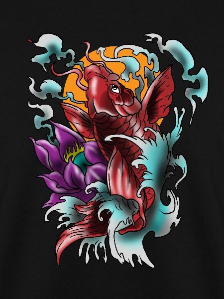Koi Fish Cool Japanese Tattoo Japan Carp Gift Idea