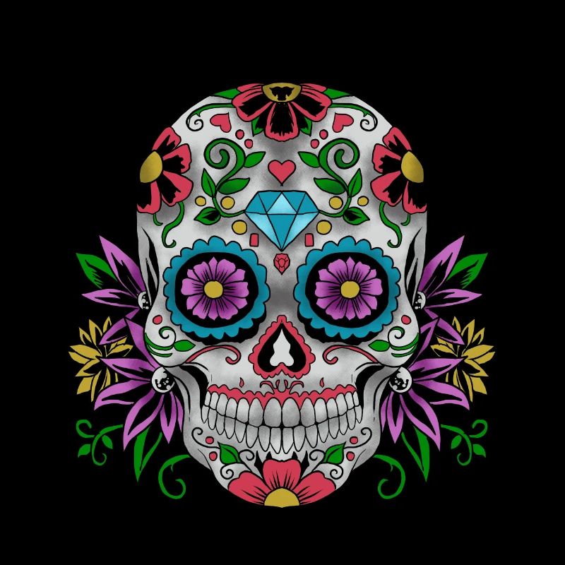 Zucker Schädel Tag der Toten Geschenk