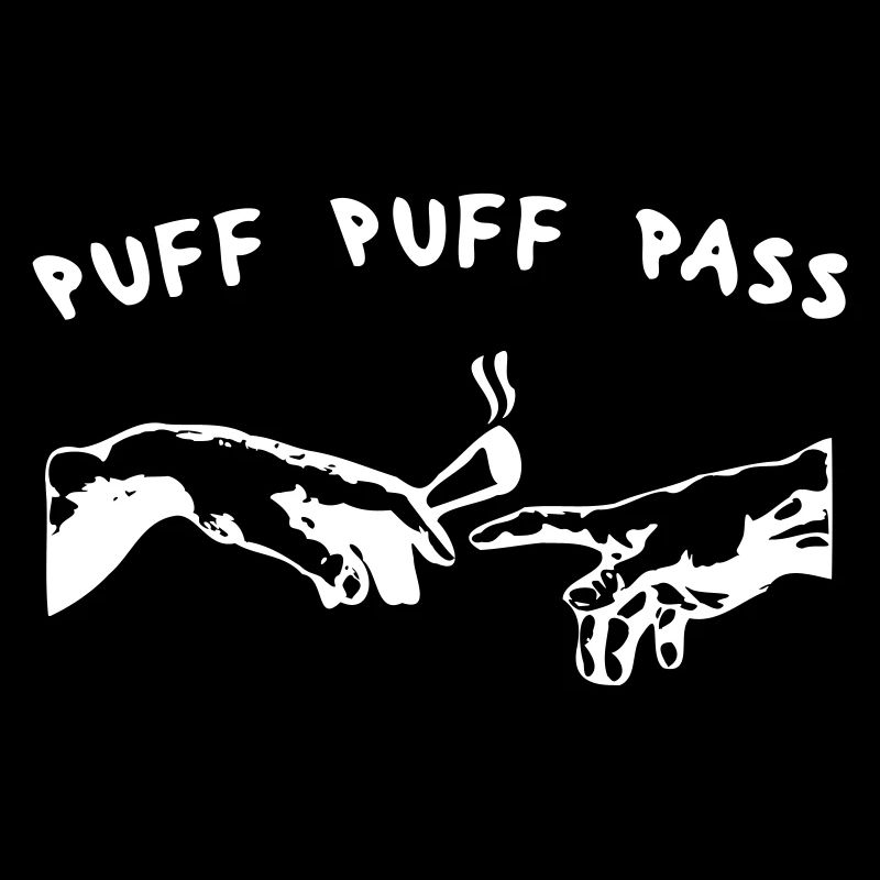 puff puff pass kiffen joint Design als Vektor