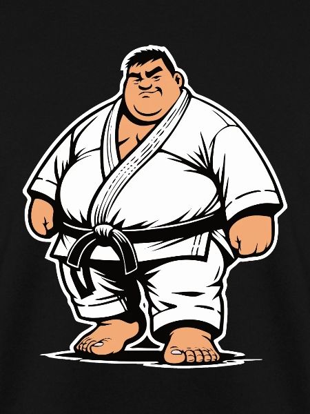 Dicker Kampfsportler