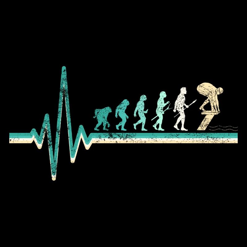 Schwimmlehrer Schwimmer Evolution