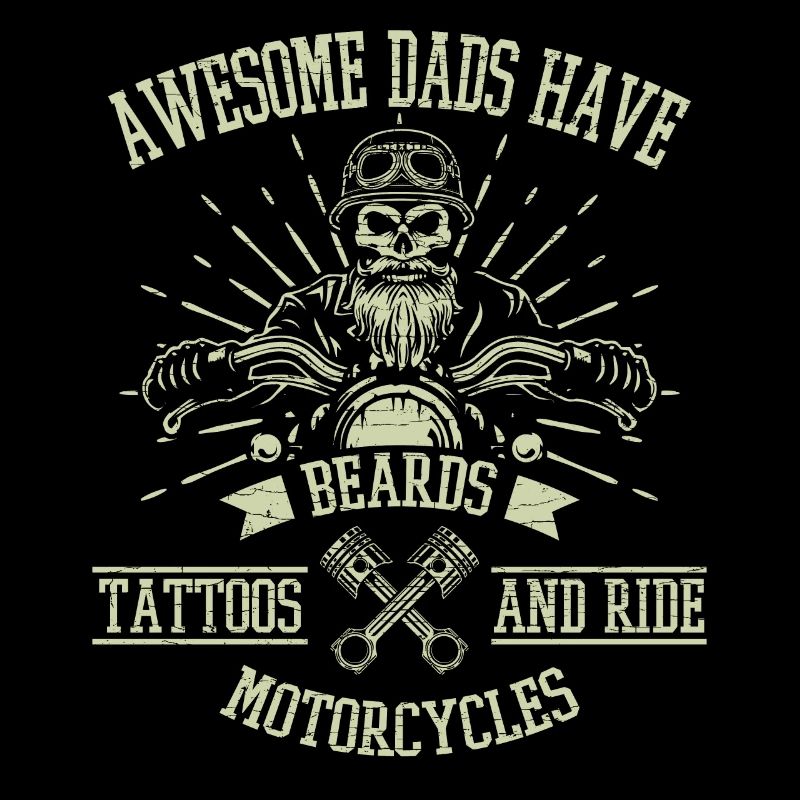 Biker Papa Motorradfahrer