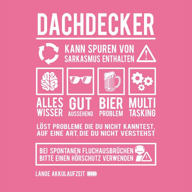 Dachdecker Spruch Handwerker Lustig Dachdecken