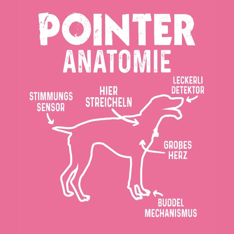 Pointer Anatomie Hundebesitzer Lustig Hunde